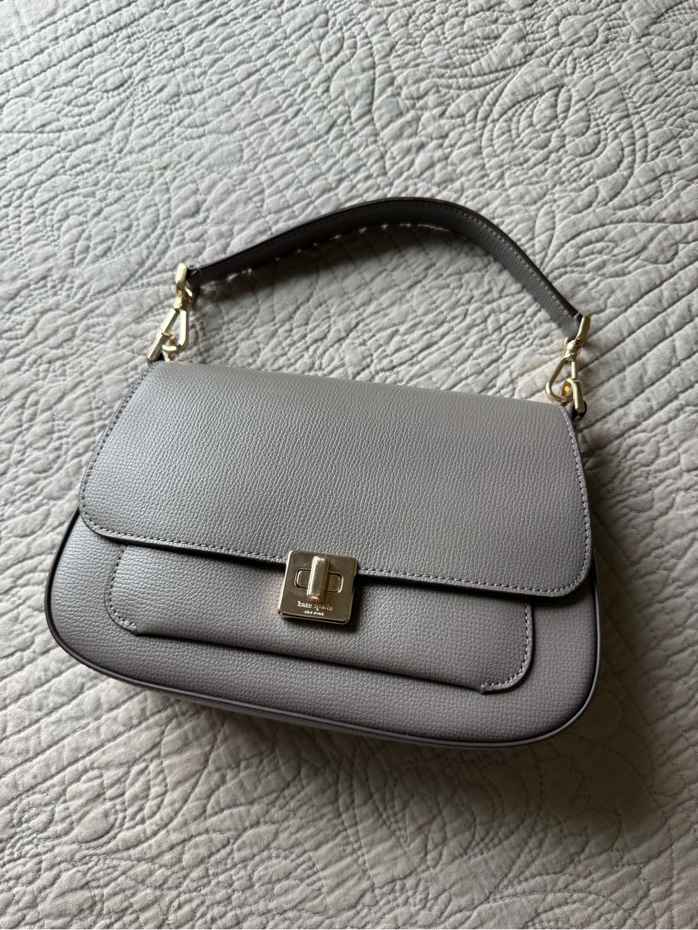 Grey Kate Spade Purse